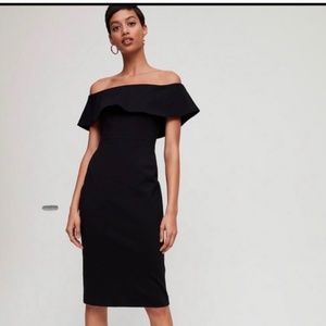 Aritzia babaton off the shoulder dress